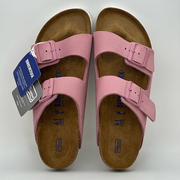 Birkenstock Shoes - Birkenstock Arizona Soft Footbed Orchid Nubuck Women’s Sandals, US 10-10.5 | 41